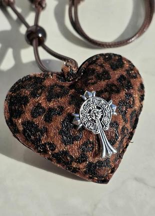 Підвіска chrome hearts rebel leopard