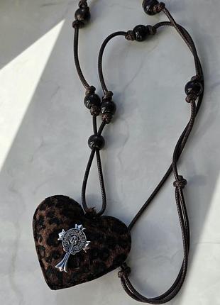 Підвіска chrome hearts rebel leopard 8