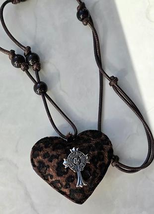 Підвіска chrome hearts rebel leopard 7