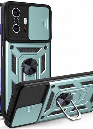 Чехол ummi camshield serge ring для xiaomi 11t / 11t pro зеленый / green
