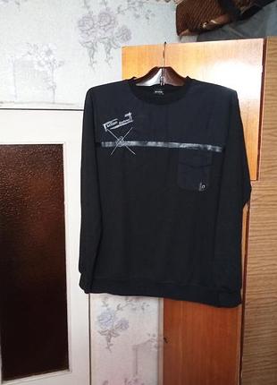 Мужской стиьный свитшот - лонгслив  бренда tamko exclusive размера xl-xxl