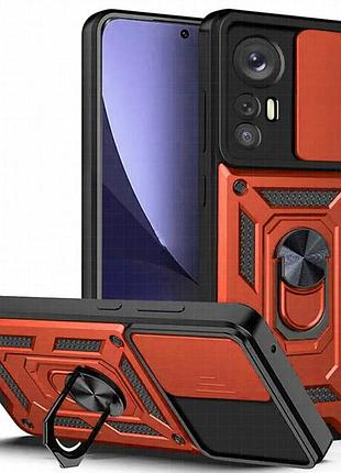 Чехол ummi camshield serge ring для xiaomi redmi note 12s красный / red