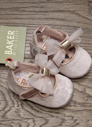 Пинетки ted baker на возраст 0-3 мес.