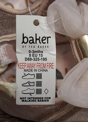 Пінетки ted baker на вік 0-3 міс. 5
