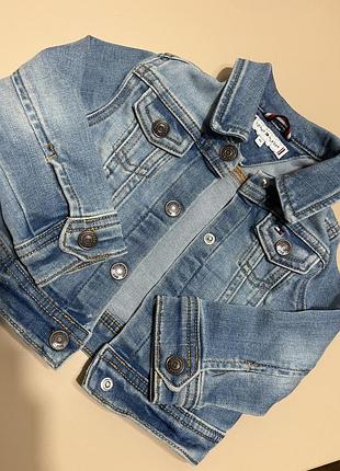 Джинсовий піджак tommy hilfiger унісекс дитячий 2