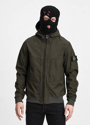Куртка softshell на мікро флісі stone island