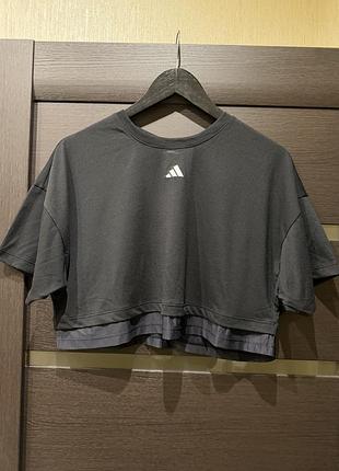 Жіночий спортивний топ adidas чорний