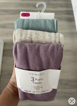 Новий набір колгот на 10-12 років від primark.