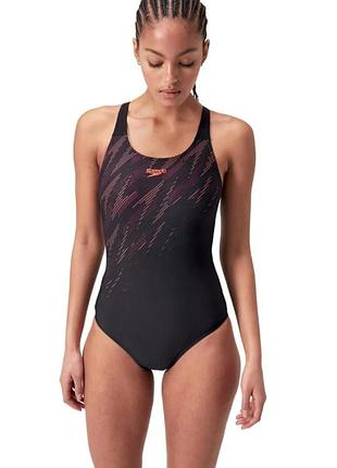 Спортивний суцільний купальник speedo з графічним принтом (оригінал)