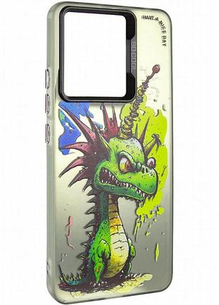 Чехол tpu+pc so cool для xiaomi redmi note 14 4g (int. version) dragon