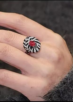 Кільце 💍 з кристалами 5