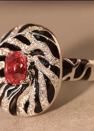 Кільце 💍 з кристалами 6