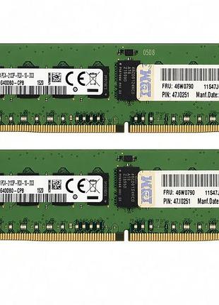 Пара 16 гб (8гбx2) samsung ddr4 2133mhz ecc registered оперативна пам'ять 16 гб ддр4 2133 мгц серверна