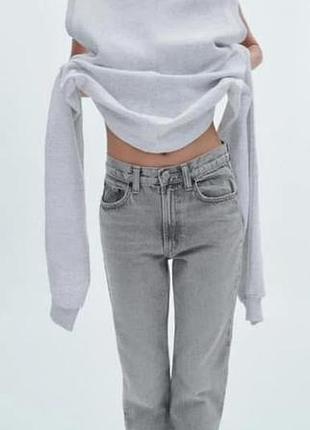 Джинси жіночі  zara сірі 3