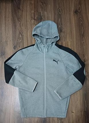 Чоловіче худі puma tech fleece сіре
