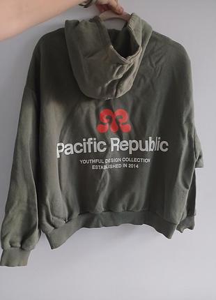 Худі жіноче pull&bear оливкове m 2
