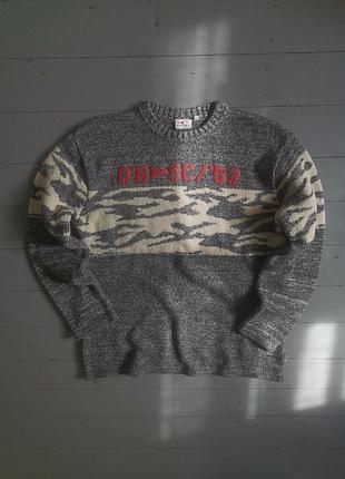 Винтажный свитер oneill мужской серый y2k vintage burton diesel