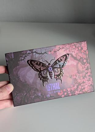 Новая палетка теней lethal cosmetics black spring palette 6