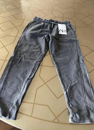 Спортивні штани для хлопчиків zara сірі розмір 116