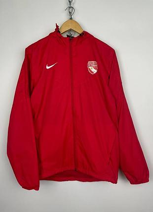 Nike football fc thun мужская спортивная футбольная плащевая ветровка, куртка