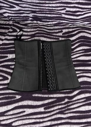 Латексний корсет waist trainer / стягуючий пояс для талії (розмір s)