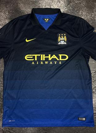 Футбольна форма чоловіча nike manchester city домашня синьо-чорна