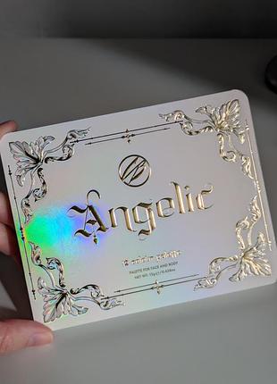 Нова палетка тіней cosmic brushes angelic palette 5