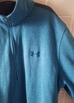 Чоловічий лонгслів under armour бірюзовий розмір m