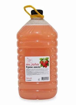 Крем-мило рідке 3л з ароматом малина тм mr.john