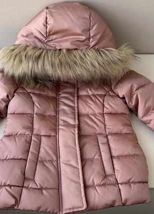 Куртка h&m 2-3(98см ) рожева курточка