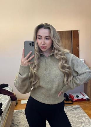 Жіночий светр zara бежевий