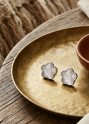 Сережки нержавіюча сталь stainless steel у формі конюшини