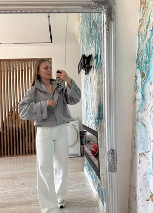Вітрівка на підкладці, захист від вітру та дощу сірий 42-48 — ‼️заміри в описі‼️