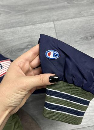 Оригінальний унісекс бомбер champion evisu varsity 2