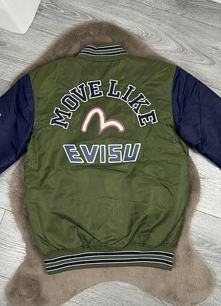Оригінальний унісекс бомбер champion evisu varsity 8