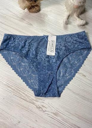 Трусики женские декорированы сеточкой и кружевом от бренда finella размер 90434🎀