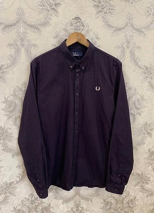 Чоловіча сорочка fred perry з логотипом на грудях