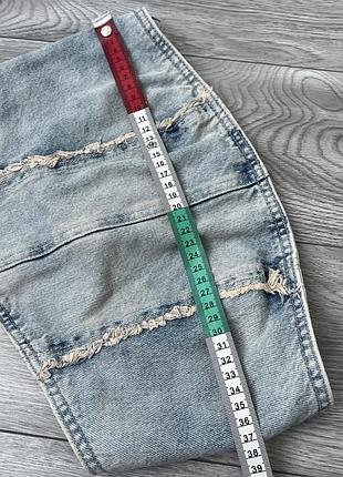 Джинсовий корсет кроп топ h&m 6