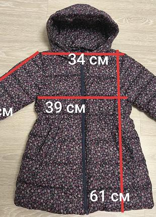 Куртка для дівчинки, mango, розмір 116 см 3