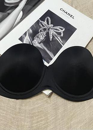 Calvin klein новый крутой черный базовый бюст без шлеек люкс бренда