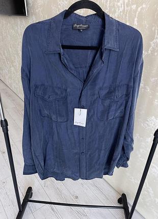 Сорочка,рубашка 100% silk sergio ramani