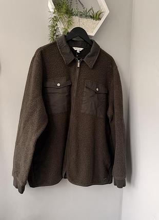 Куртка-сорочка з вовни marks & spencer autograph (шакет)