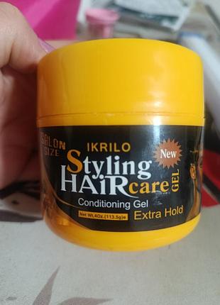 Гель для фіксації волосся ikrilo styling haircare conditioning gel extra hold 99.9г