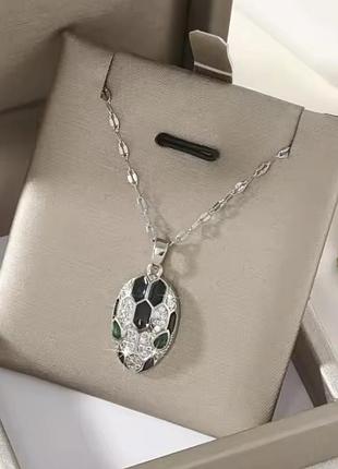 Розкішна підвіска з кулоном змія serpenti люкс якість