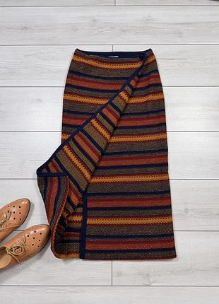 Вовняна спідниця-запах міді bhs (lambswool) / вінтаж / великобританія