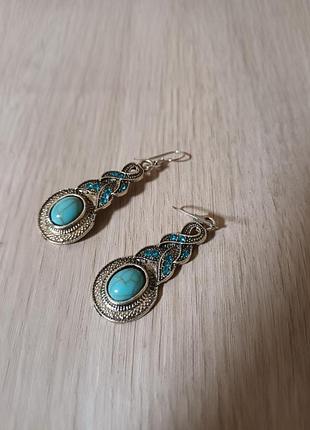 Сережки довгі в бохо стилі 6