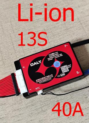 Bms daly 48v 13s 40a li-ion плата защиты аккумулятора с балансиром и датчиком ntc