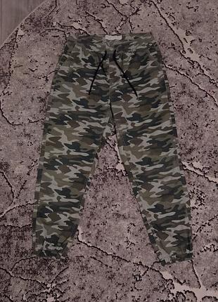 Штани-джогери жіночі janina denim камуфляжні, розмір s-m / eur 38