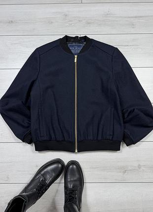 Розкішна вовняна куртка бомбер jack wills р.m / uk 12