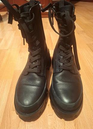 Черевики жіночі zara чорні, р. 38